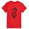 thumbnail image 1 of Instant Message - Chinese Dragon Black Short Sleeve Graphic T-Shirt, 1 of 5
