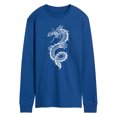 thumbnail image 1 of Instant Message - Chinese Dragon White Long Sleeve Graphic T-Shirt, 1 of 5