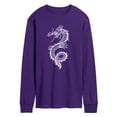 thumbnail image 1 of Instant Message - Chinese Dragon White Long Sleeve Graphic T-Shirt, 1 of 4