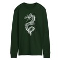 thumbnail image 1 of Instant Message - Chinese Dragon White Long Sleeve Graphic T-Shirt, 1 of 4