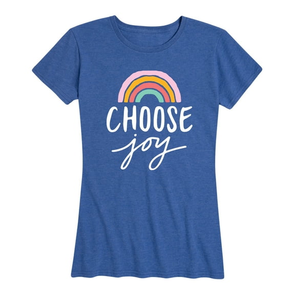 Instant Message - Choose Joy Rainbow - Women's Short Sleeve Graphic T-Shirt