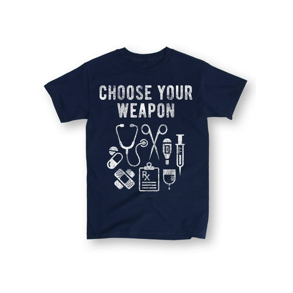 Instant Message - Choose Your Weapon Hospital Tools - Men's Short Sleeve Graphic T-Shirt