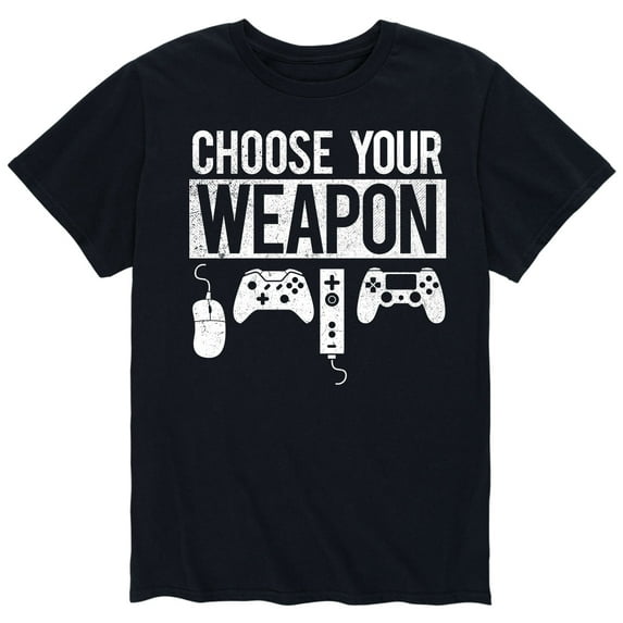 Instant Message - Choose Your Weapon - Men's Short Sleeve Graphic T-Shirt