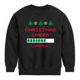 thumbnail image 1 of Instant Message - Christmas Cheer Loading - Toddler & Youth Crewneck Fleece Sweatshirt, 1 of 5