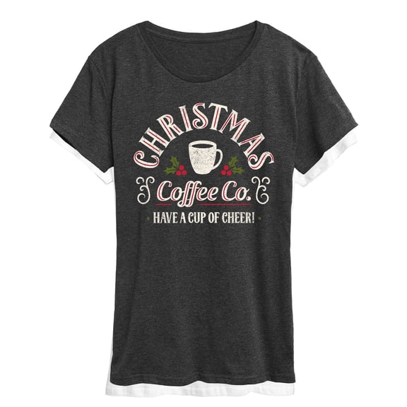 Instant Message - Christmas Coffee Co - Women's Short Sleeve Graphic T-Shirt