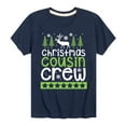thumbnail image 1 of Instant Message - Christmas Cousin Crew - Toddler And Youth Short Sleeve Graphic T-Shirt, 1 of 5