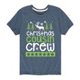 thumbnail image 1 of Instant Message - Christmas Cousin Crew - Toddler And Youth Short Sleeve Graphic T-Shirt, 1 of 5