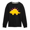 thumbnail image 1 of Instant Message - Christmas Dino  - Kids Long Sleeve Tee, 1 of 6