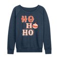 thumbnail image 1 of Instant Message - Christmas - Ho Ho Ho Ornament - Women's Lightweight French Terry Long Sleeve Shirt, 1 of 6