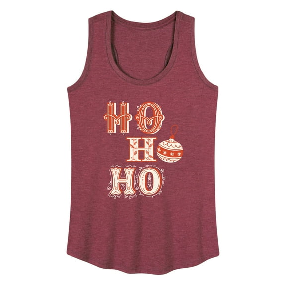 Instant Message - Christmas - Ho Ho Ho Ornament - Women's Racerback Tank Top