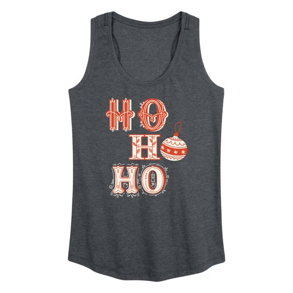 Instant Message - Christmas - Ho Ho Ho Ornament - Women's Racerback Tank Top
