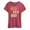 thumbnail image 1 of Instant Message - Christmas - Ho Ho Ho Ornament - Women's Raglan Graphic T-Shirt, 1 of 6
