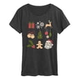 thumbnail image 1 of Instant Message - Christmas Icon Grid - Women's Short Sleeve Graphic T-shirt, 1 of 5