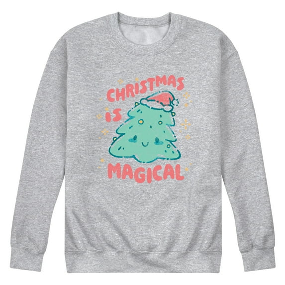 Instant Message - Christmas Is Magical - Men's Long Sleeve Crew Fleece Sweatshirt
