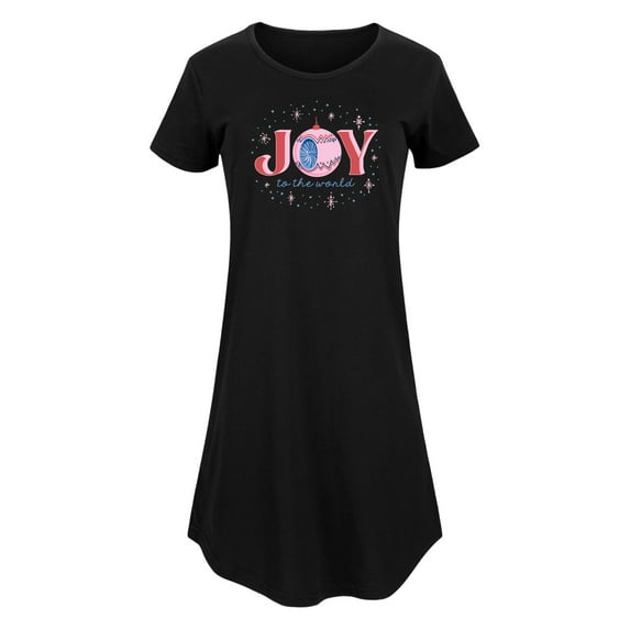 Instant Message - Christmas - Joy To The World Sparkle - Women's Any Way Dress