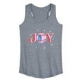 thumbnail image 1 of Instant Message - Christmas - Joy To The World Sparkle - Women's Racerback Tank Top, 1 of 6