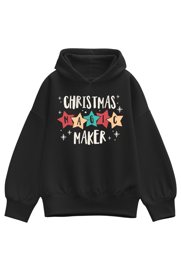 - Christmas Magic Maker Oversized Fleece Hoodie Sweatshirt