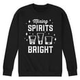 thumbnail image 1 of Instant Message - Christmas Mixing Spirits Bright - Men's Crew Neck Fleece Pullover, 1 of 6