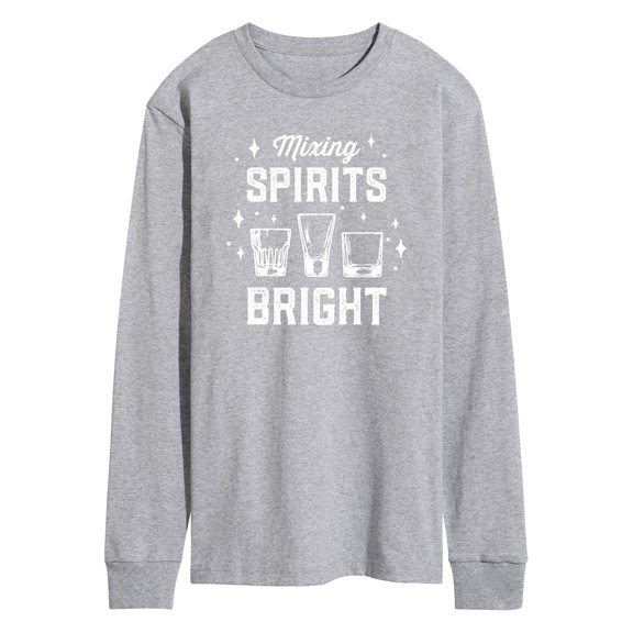 Instant Message - Christmas Mixing Spirits Bright - Men's Long Sleeve T-Shirt