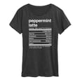 thumbnail image 1 of Instant Message - Christmas Peppermint Latte Nutrition  - Women's Short Sleeve Graphic V-Neck T-Shirt, 1 of 5