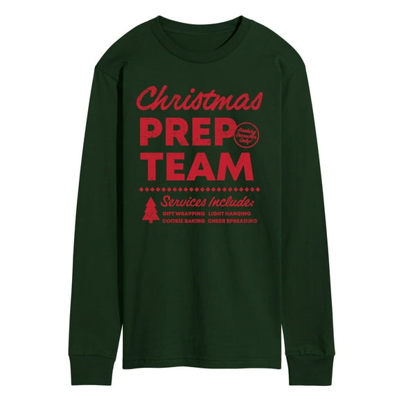 Instant Message - Christmas Prep Team - Men's Long Sleeve Graphic T-Shirt