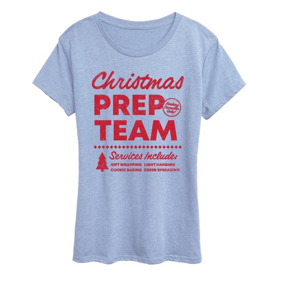 Instant Message - Christmas Prep Team - Women's Short Sleeve Graphic T-Shirt