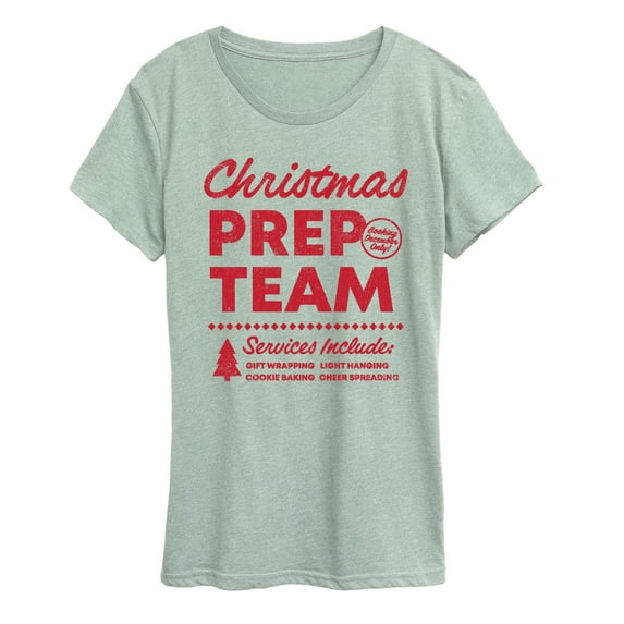 Instant Message - Christmas Prep Team - Women's Short Sleeve Graphic T-Shirt