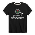 thumbnail image 1 of Instant Message - Christmas Present Detective - Toddler And Youth Short Sleeve Graphic T-Shirt, 1 of 5