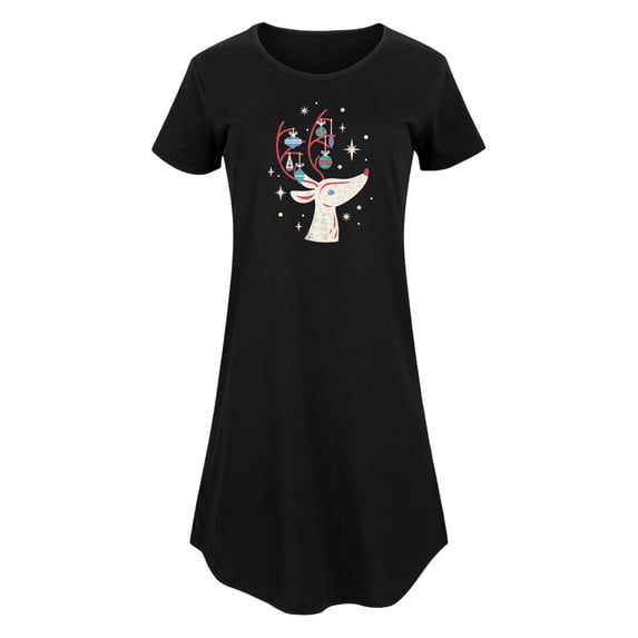 Instant Message - Christmas - Reindeer Antlers Are Ornament Hangers - Women's Any Way Dress