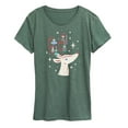 thumbnail image 1 of Instant Message - Christmas - Reindeer Antlers Are Ornament Hangers - Women's Short Sleeve Graphic T-Shirt, 1 of 6
