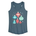 thumbnail image 1 of Instant Message - Christmas - Retro Ornaments - Women's Racerback Tank Top, 1 of 6