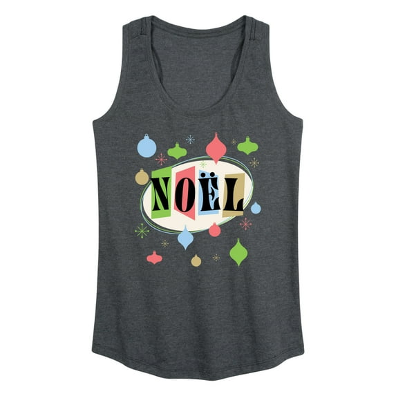 Instant Message - Christmas - Retro Style Noel - Women's Racerback Tank Top