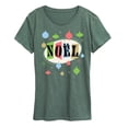 thumbnail image 1 of Instant Message - Christmas - Retro Style Noel - Women's Short Sleeve Graphic T-Shirt, 1 of 6