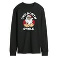 thumbnail image 1 of Instant Message - Christmas Santa Claus North Swole - Men's Long Sleeve T-Shirt, 1 of 6