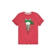 thumbnail image 1 of Instant Message - Christmas Suit Vest, Tuxedo  - Youth Short Sleeve Tee, 1 of 5