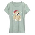 thumbnail image 1 of Instant Message - Christmas Teddy Bear - Women's Short Sleeve Graphic T-Shirt, 1 of 4