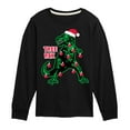 thumbnail image 1 of Instant Message - Christmas Tree Rex - Kids Long Sleeve Tee, 1 of 6