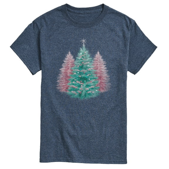 Instant Message - Christmas Tree Tonal Washed - Men's Short Sleeve Graphic T-Shirt
