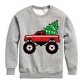 thumbnail image 1 of Instant Message - Christmas Tree Truck - Kids Crew Fleece, 1 of 6