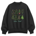 thumbnail image 1 of Instant Message - Christmas Trees - Ladies Oversized Fleece Crew Sweatshirt, 1 of 4