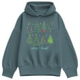 thumbnail image 1 of Instant Message - Christmas Trees Oversized Fleece Hoodie Sweatshirt, 1 of 4