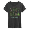 thumbnail image 1 of Instant Message - Christmas Trees - Women's Short Sleeve Graphic T-shirt, 1 of 6
