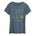 thumbnail image 1 of Instant Message - Christmas Trees - Women's Short Sleeve Graphic T-shirt, 1 of 6