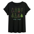 thumbnail image 1 of Instant Message - Christmas Trees - Womens Graphic T-shirt, 1 of 5