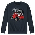 thumbnail image 1 of Instant Message - Christmas Truck - Men's Crew Neck Fleece Pullover, 1 of 5