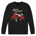 thumbnail image 1 of Instant Message - Christmas Truck - Men's Crew Neck Fleece Pullover, 1 of 5