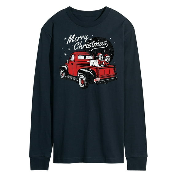 Instant Message - Christmas Truck - Men's Long Sleeve T-Shirt