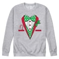 thumbnail image 1 of Instant Message - Christmas Tuxedo - Men's Crew Neck Fleece Pullover, 1 of 5