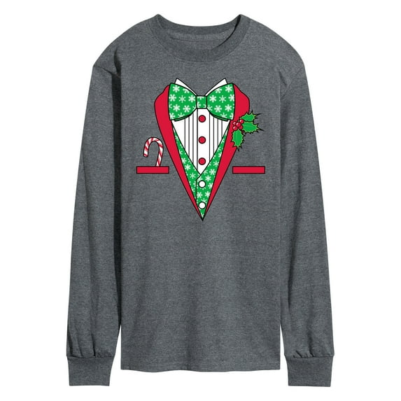 Instant Message - Christmas Tuxedo - Men's Long Sleeve T-Shirt