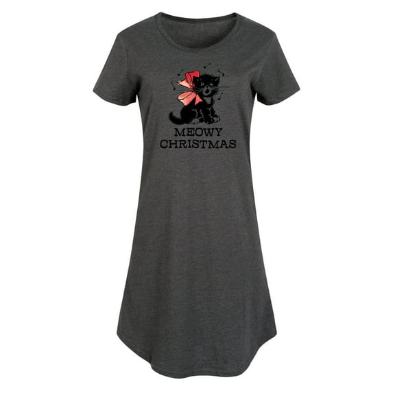 Instant Message - Christmas - Vintage Meowy Christmas Kitty - Women's Any Way Dress